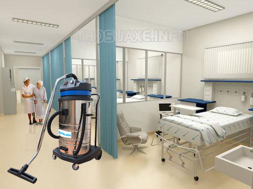 Máy hút bụi công nghiệp không ồn thích hợp dùng trong các bệnh viện