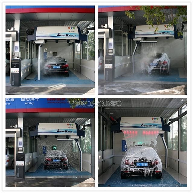 Quy trình rửa xe của máy rửa xe tự động