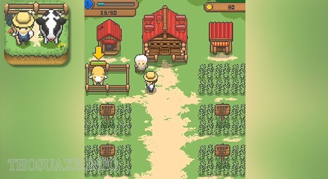 Giao diện đơn giản của Tiny Pixel Farm