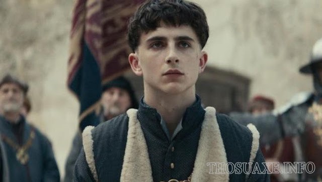 Vai diễn vua Henry IV của Timothée trong series phim Henriad được trình chiếu trên nền tảng Netflix