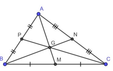 Trọng tâm tam giác có tính chất gì?