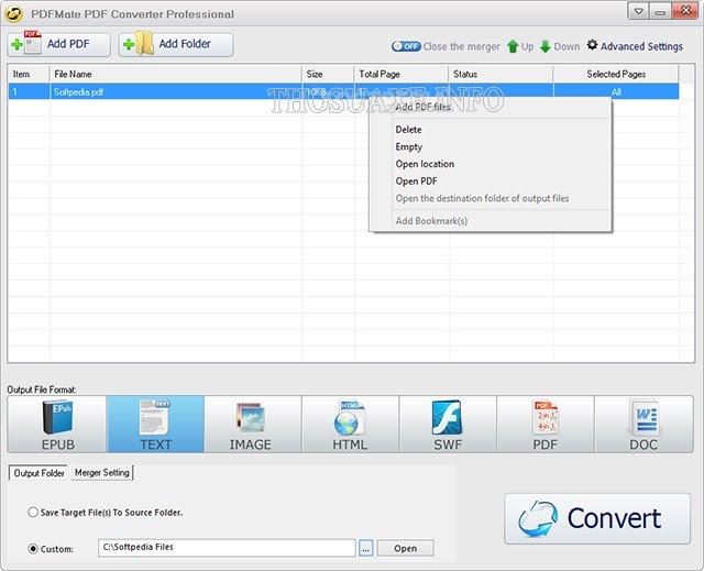 Phần mềm PDFMate PDF Converter Free