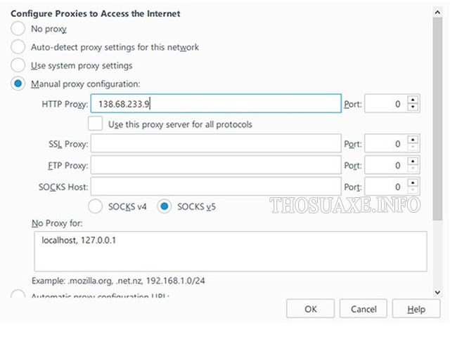 Hướng dẫn thiết lập proxy trên trình duyệt Firefox
