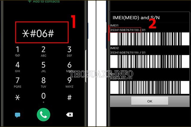 Sử dụng *#06# để kiểm tra IMEI trên điện thoại Samsung