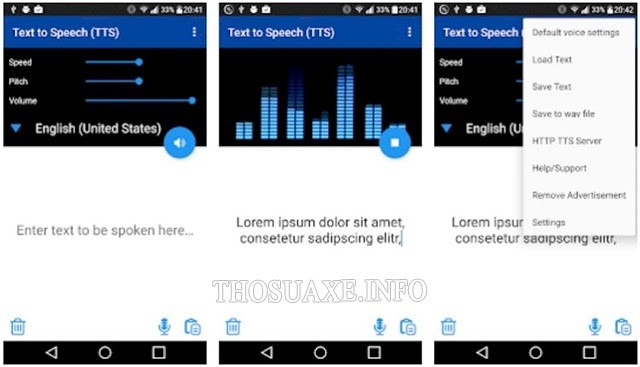 Ứng dụng TK Solution Text to Speech