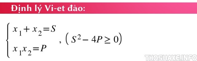 Hệ thức Vi-ét đảo