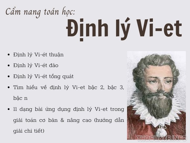 Nội dung hệ thức Vi-ét và các bài tập quan trọng