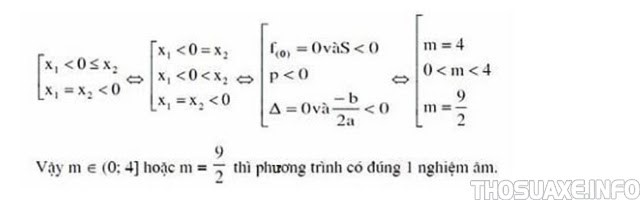 Xét trường hợp của m nếu hệ số a trong phương trình chứa tham số